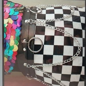 Pretty little things chained hoop belt